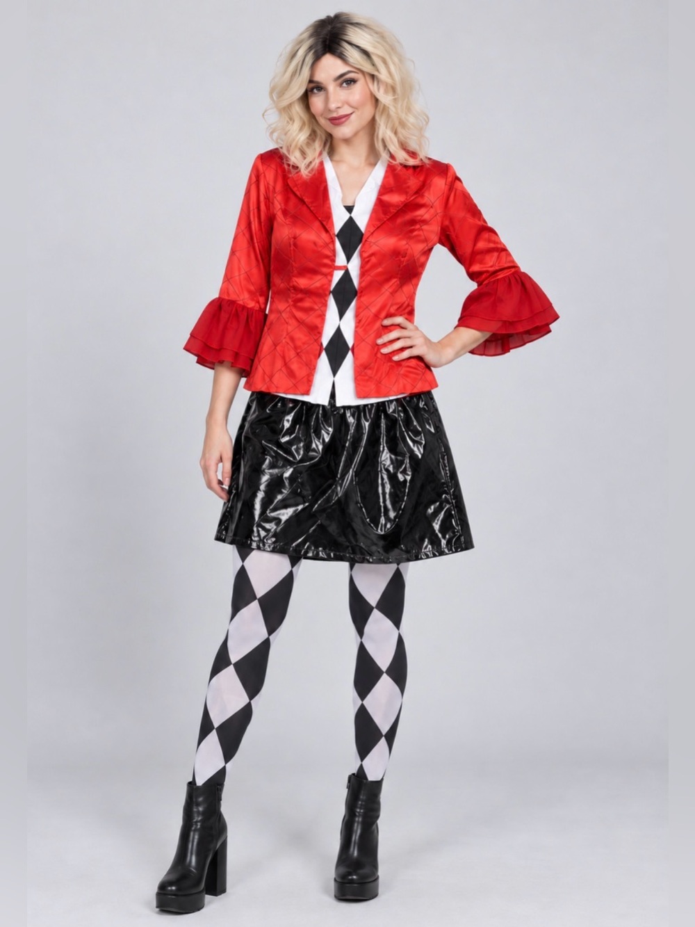 Women’s Harley Quinn Harlequin Costume Inspired by Joker:Folie à Deux-never worn